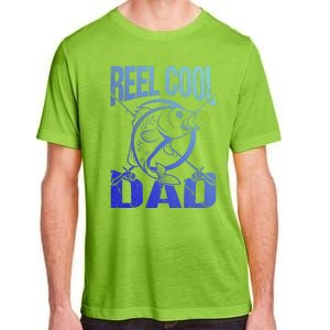 Reel Cool Dad Fathers Day Daddy Fishing Dad Gift Adult ChromaSoft Performance T-Shirt