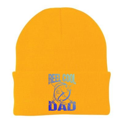 Reel Cool Dad Fathers Day Daddy Fishing Dad Gift Knit Cap Winter Beanie