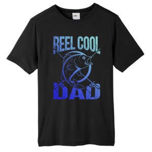 Reel Cool Dad Fathers Day Daddy Fishing Dad Gift Tall Fusion ChromaSoft Performance T-Shirt