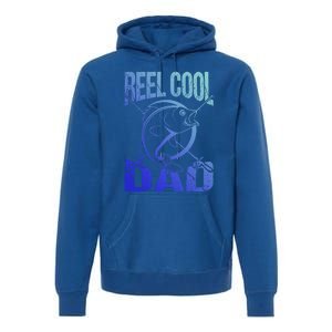 Reel Cool Dad Fathers Day Daddy Fishing Dad Gift Premium Hoodie