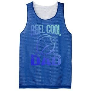 Reel Cool Dad Fathers Day Daddy Fishing Dad Gift Mesh Reversible Basketball Jersey Tank