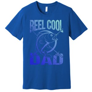 Reel Cool Dad Fathers Day Daddy Fishing Dad Gift Premium T-Shirt