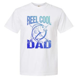 Reel Cool Dad Fathers Day Daddy Fishing Dad Gift Garment-Dyed Heavyweight T-Shirt