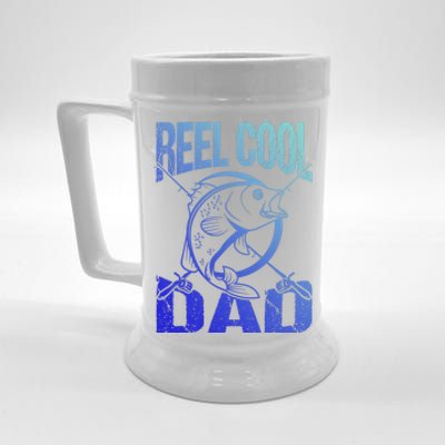 Reel Cool Dad Fathers Day Daddy Fishing Dad Gift Beer Stein