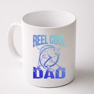 Reel Cool Dad Fathers Day Daddy Fishing Dad Gift Coffee Mug