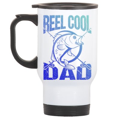 Reel Cool Dad Fathers Day Daddy Fishing Dad Gift Stainless Steel Travel Mug