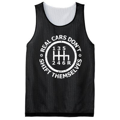 Real Cars Dont Shift Themselves Ual Shift Mechanic Mesh Reversible Basketball Jersey Tank