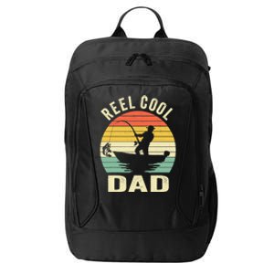 Reel Cool Dad Fishing Daddy Fathers Day Gift City Backpack