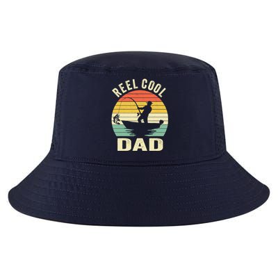 Reel Cool Dad Fishing Daddy Fathers Day Gift Cool Comfort Performance Bucket Hat