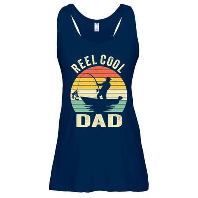 Reel Cool Dad Fishing Daddy Fathers Day Gift Ladies Essential Flowy Tank