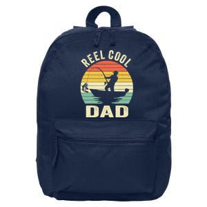 Reel Cool Dad Fishing Daddy Fathers Day Gift 16 in Basic Backpack