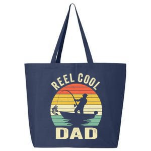 Reel Cool Dad Fishing Daddy Fathers Day Gift 25L Jumbo Tote