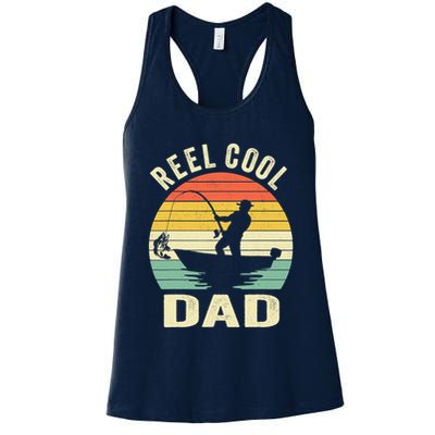 Reel Cool Dad Fishing Daddy Fathers Day Gift Womens Tank Top