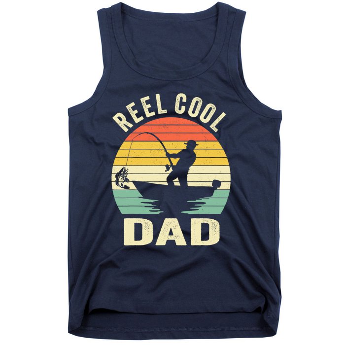 Reel Cool Dad Fishing Daddy Fathers Day Gift Tank Top