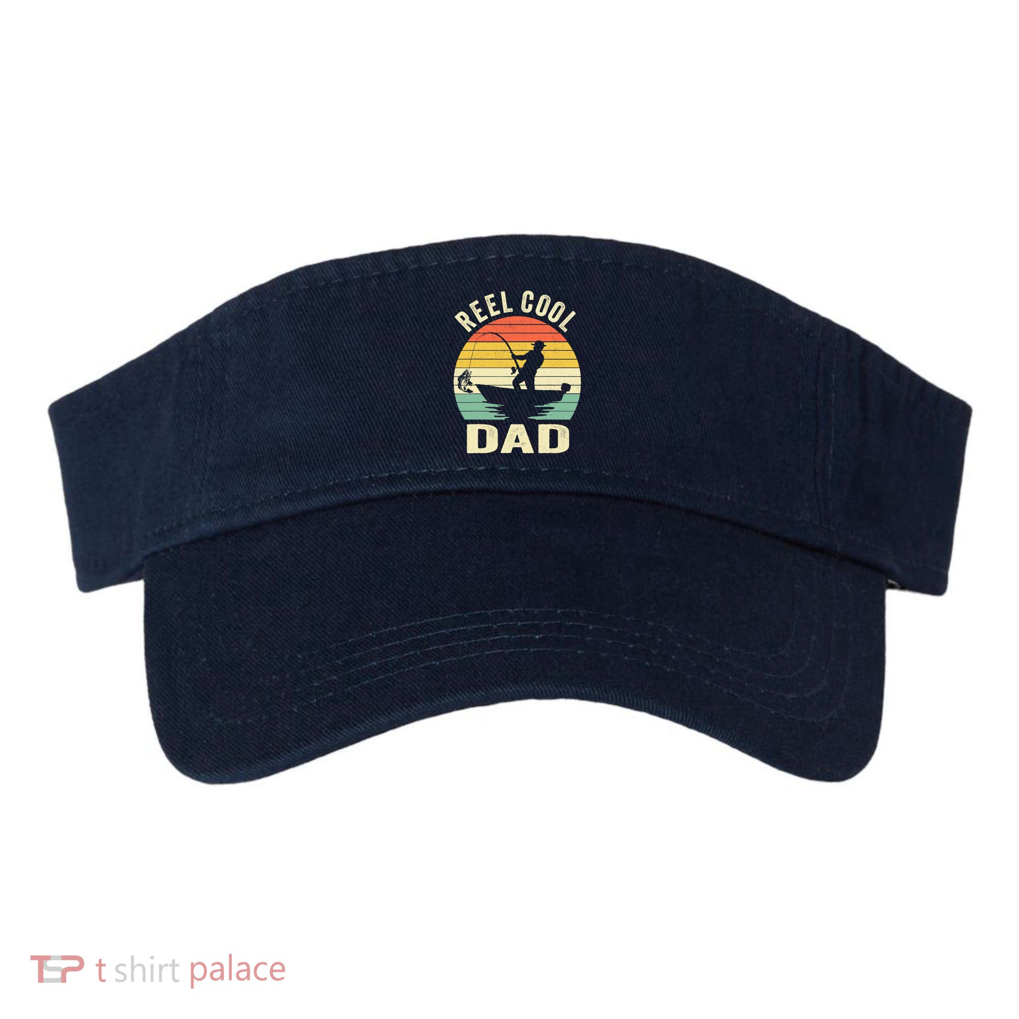 Reel Cool Dad Fishing Daddy Fathers Day Gift Visor