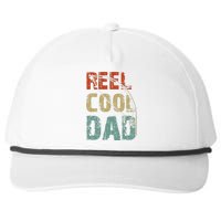 Reel Cool Dad Funny Fishing Father's Day Fisherman Daddy Snapback Five-Panel Rope Hat