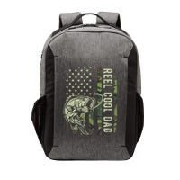 Reel Cool Dad Camouflage American Flag Father's Day Vector Backpack