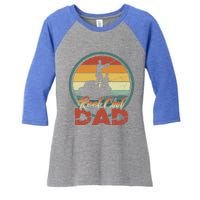 Reel Cool Dad Gift Cool Vintage Retro Fishing Family Gift Women's Tri-Blend 3/4-Sleeve Raglan Shirt