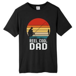 Reel Cool Dad Grandad Fisher Daddy Father's Day Fishing Gift Tall Fusion ChromaSoft Performance T-Shirt