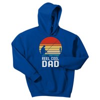 Reel Cool Dad Grandad Fisher Daddy Father's Day Fishing Gift Kids Hoodie