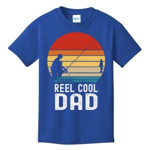 Reel Cool Dad Grandad Fisher Daddy Father's Day Fishing Gift Kids T-Shirt