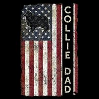 Rough Collie Dad 4th July American Flag Fathers Day Cooling Performance Crew T-Shirt