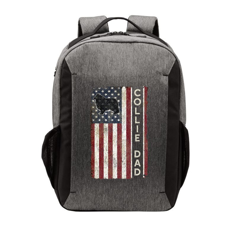 Rough Collie Dad 4th July American Flag Fathers Day Vector Backpack