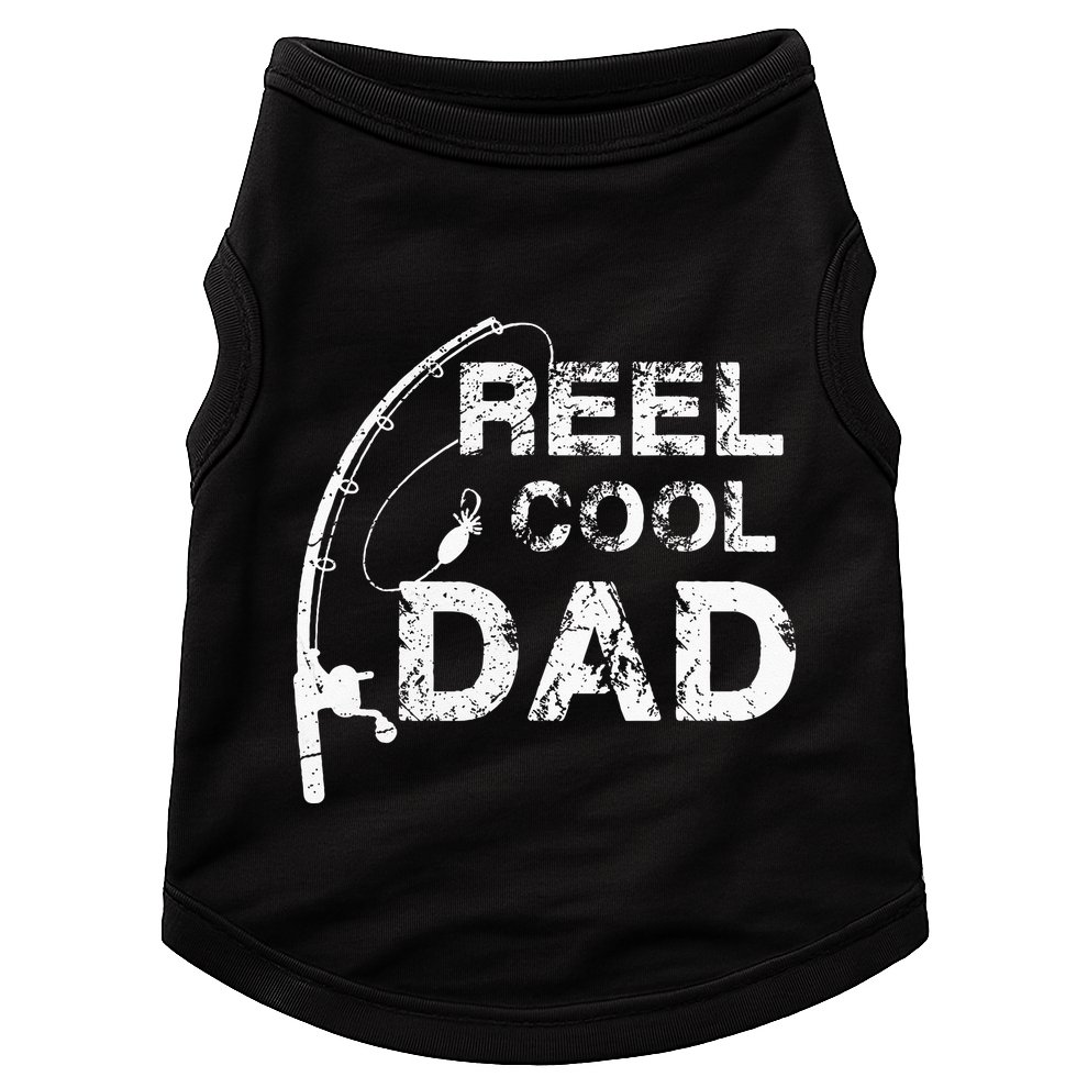 Reel Cool Dad Fishing Daddy Fathers Day Gif Doggie Tank
