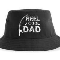 Reel Cool Dad Fishing Daddy Fathers Day Gif Sustainable Bucket Hat