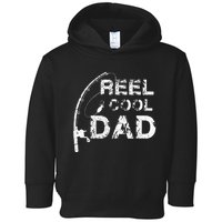 Reel Cool Dad Fishing Daddy Fathers Day Gif Toddler Hoodie