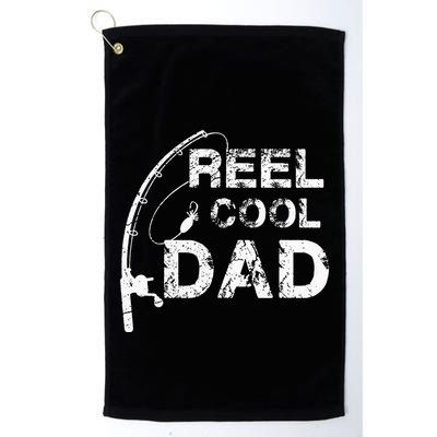 Reel Cool Dad Fishing Daddy Fathers Day Gif Golf Towel
