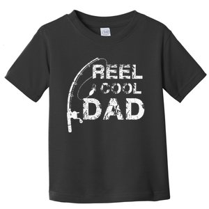 Reel Cool Dad Fishing Daddy Fathers Day Gif Toddler T-Shirt