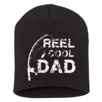 Reel Cool Dad Fishing Daddy Fathers Day Gif Short Acrylic Beanie