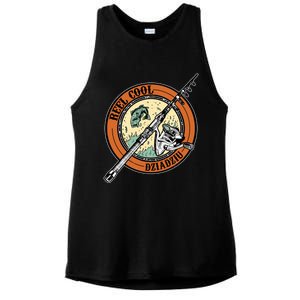 Reel Cool Dziadziu Fishing Polish Grandpa Fisher Gift Ladies PosiCharge Tri-Blend Wicking Tank