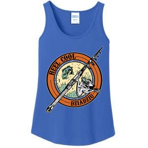 Reel Cool Dziadziu Fishing Polish Grandpa Fisher Gift Ladies Essential Tank