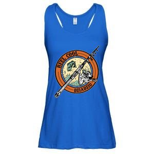 Reel Cool Dziadziu Fishing Polish Grandpa Fisher Gift Ladies Essential Flowy Tank