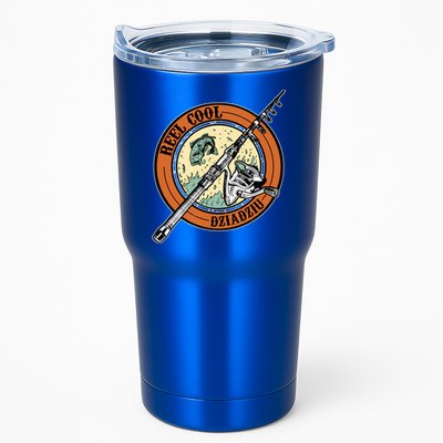 Reel Cool Dziadziu Fishing Polish Grandpa Fisher Gift Tumbler