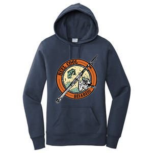 Reel Cool Dziadziu Fishing Polish Grandpa Fisher Gift Women's Pullover Hoodie