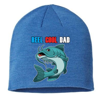 Reel Cool Dad Great Gift Daddy Fathers Day Fishing Gift Funny Gift Sustainable Beanie