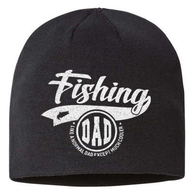 Reel Cool Dad Fishing Daddy Father's Day Gift Sustainable Beanie