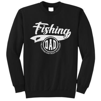 Reel Cool Dad Fishing Daddy Father's Day Gift Tall Sweatshirt