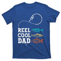 Reel Cool Dad Fishing Fisher Funny Joke Vintage Retro Gift T-Shirt