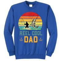 Reel Cool Dad Fishing Lover Fisher Angler Retro Vintage Gift Sweatshirt