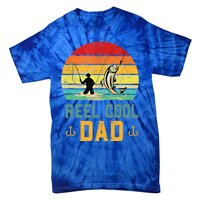 Reel Cool Dad Fishing Lover Fisher Angler Retro Vintage Gift Tie-Dye T-Shirt