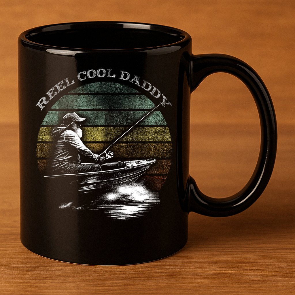 Reel Cool Daddy Fishing 11oz C Handle Ceramic Mug