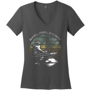 Reel Cool Daddy Fishing Women's V-Neck T-Shirt