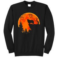 Rough Collie Dog And Moon Halloween Costume Dog Lover Sweatshirt