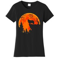 Rough Collie Dog And Moon Halloween Costume Dog Lover Women's T-Shirt