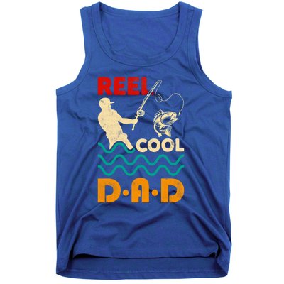 Reel Cool Dad Fishing Qoute Fun Fathers Day Fisher Great Gift Tank Top