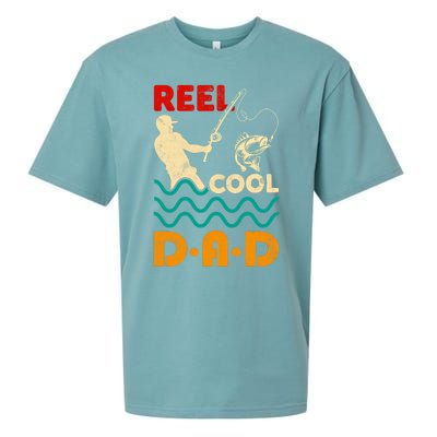 Reel Cool Dad Fishing Qoute Fun Fathers Day Fisher Great Gift Sueded Cloud Jersey T-Shirt